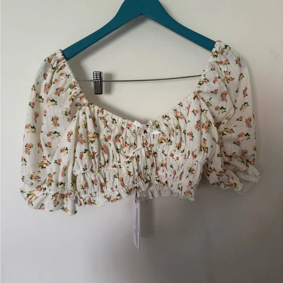 For Love And Lemons Lola Pointelle Crop Top & Shorts (NWT) - Picture 6 of 9